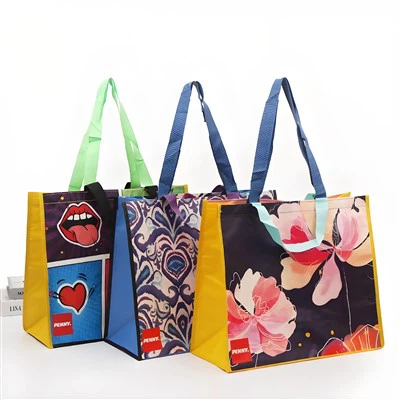 کیف نبافته تبلیغاتی کیف های چند لایه چاپی رنگارنگ